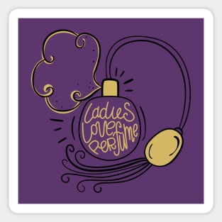 ladies love perfume Sticker